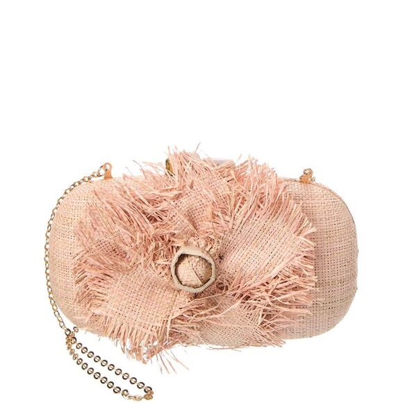 Pamela Munson La Fleur Fringe Clutch - Picture 1 of 4